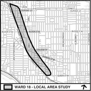 Ward 18 Rail Corridor Study - Map